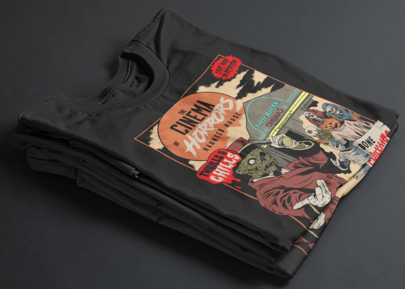 Retro Cinema Building T-Shirt