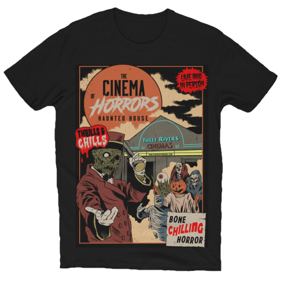 Retro Cinema Building Tee